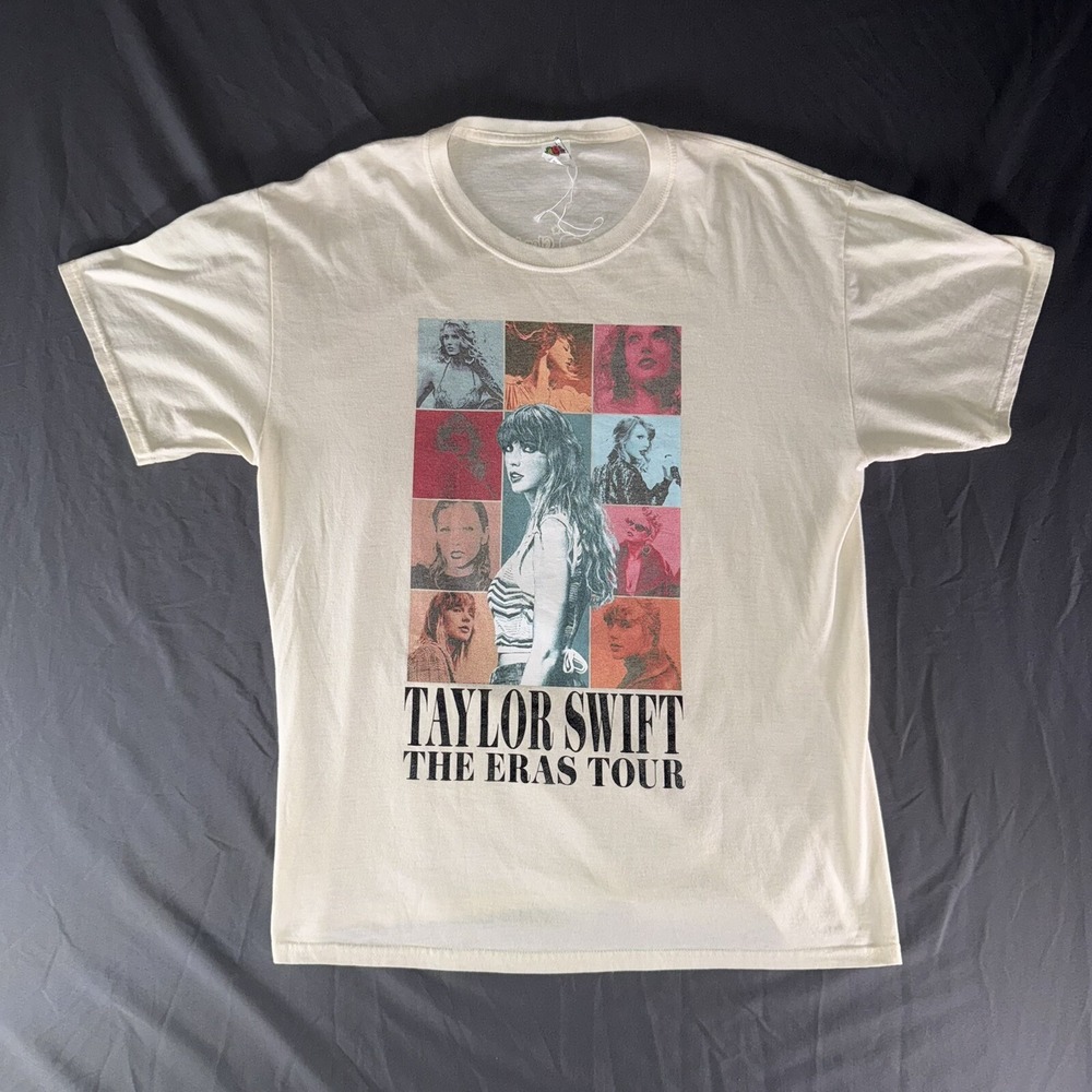 Taylor Swift Shirt Adult Large The Eras Tour Concert Collage Music Travis Kelce